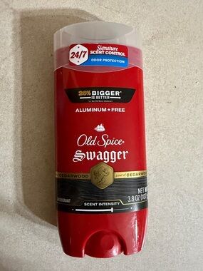 Old Spice Swagger aluminum free with scent of Cedarwood net.wt. 3.8oz